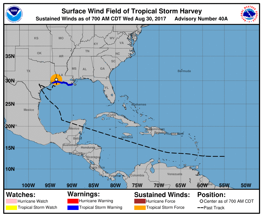 Harvey Makes Landfall for the Second Time