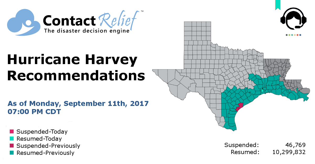 ContactRelief Hurricane Harvey Recommendations For Contact Centers