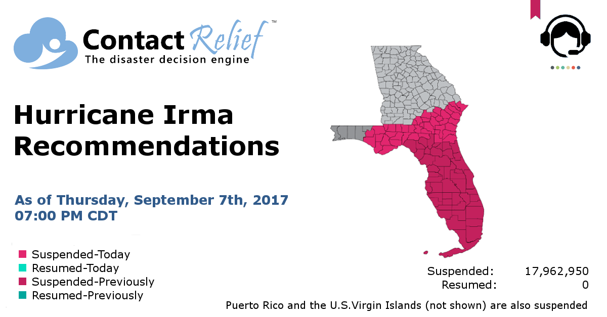 ContactRelief Hurricane Irma Recommendations For Contact Centers