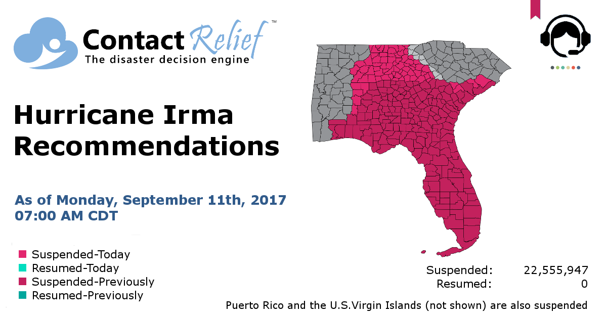 ContactRelief Hurricane Irma Recommendations For Contact Centers