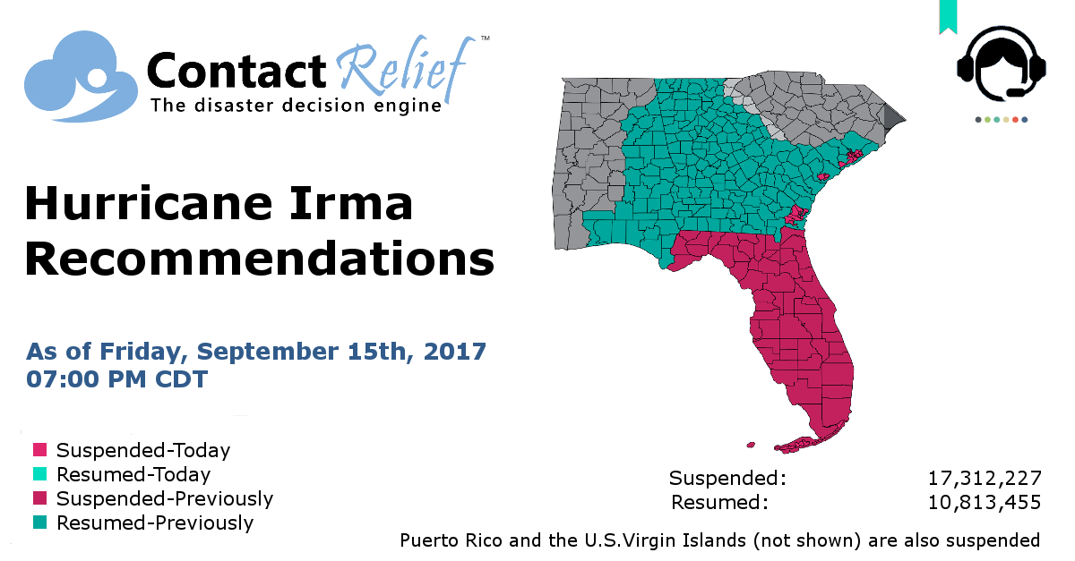 ContactRelief Hurricane Irma Recommendations For Contact Centers