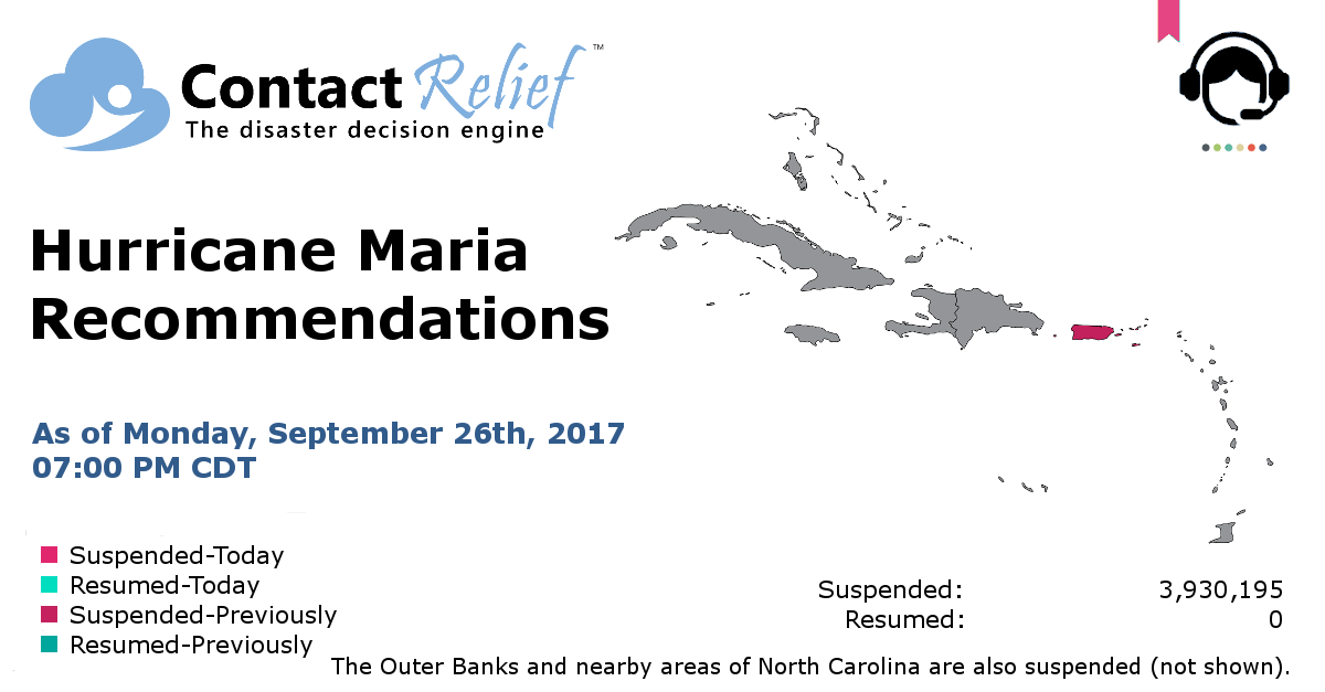 ContactRelief Hurricane Maria Recommendations for Contact Centers