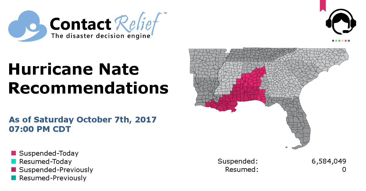 Hurricane Nate Recommendations for Contact Centers