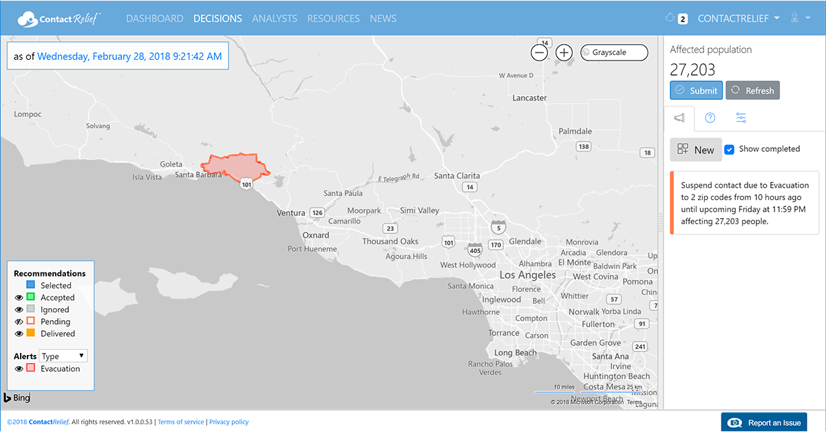 Evacuation Order Issued in California Mudslide Area