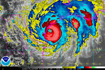 Hurricane Harvey Intensifies to Category 3 Storm