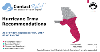 ContactRelief Hurricane Irma Recommendations For Contact Centers