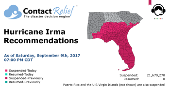 ContactRelief Hurricane Irma Recommendations For Contact Centers