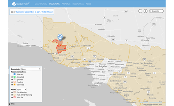 Wildfire Near Santa Paula, California