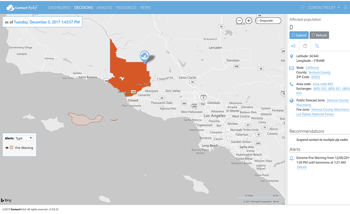 Ventura County (Thomas) Wildfire Out of Control