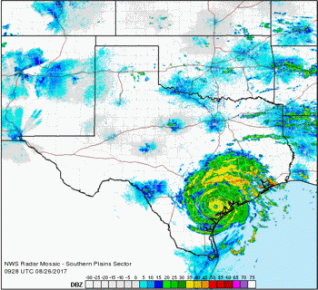 Harvey Now Inland Brings Catastrophic Rainfall to Texas