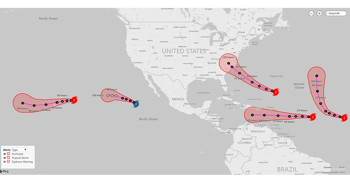 Florence, Olivia, Mangkhut Threaten North Carolina, Hawaii, and Guam