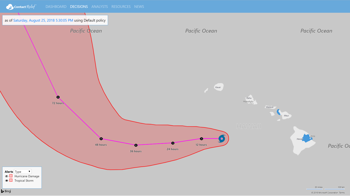 ContactRelief Recommendations for Tropical Storm Lane