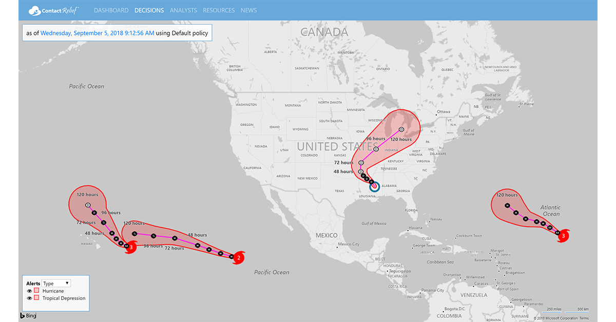 Active Hurricanes in Both the Atlantic and Pacific