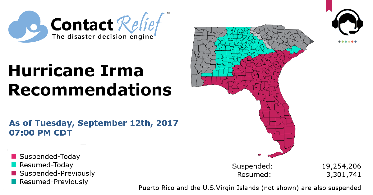 ContactRelief Hurricane Irma Recommendations For Contact Centers
