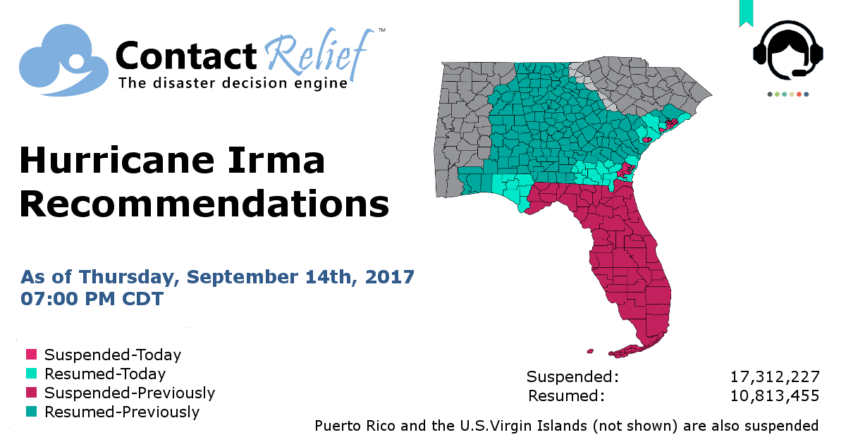 ContactRelief Hurricane Irma Recommendations For Contact Centers