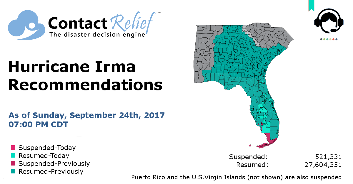 ContactRelief Hurricane Irma Recommendations for Contact Centers