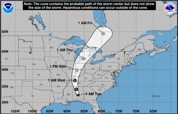 Tropical Storm Alberto Weakens to Subtropical Depression