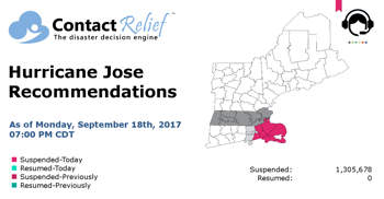 ContactRelief Hurricane Jose Recommendations for Contact Centers