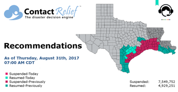 ContactRelief Recommends Resuming Contact for Additional Texas Counties