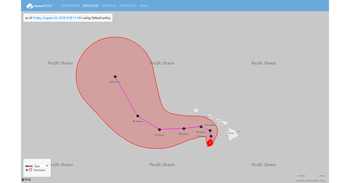 Hurricane Lane Weakening, Moving North Towards Oahu