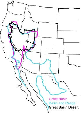 A map of the Western United States shows the Great Basin region.