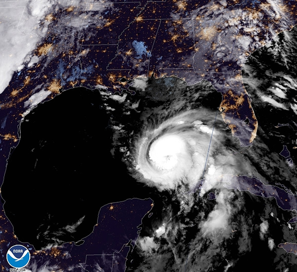 Figure 1: Current tropical activity in the Atlantic Ocean (Courtesy: National Hurricane Center).